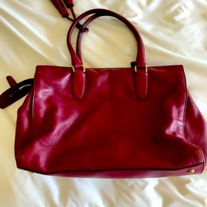 Coach Burgundy Satchel
